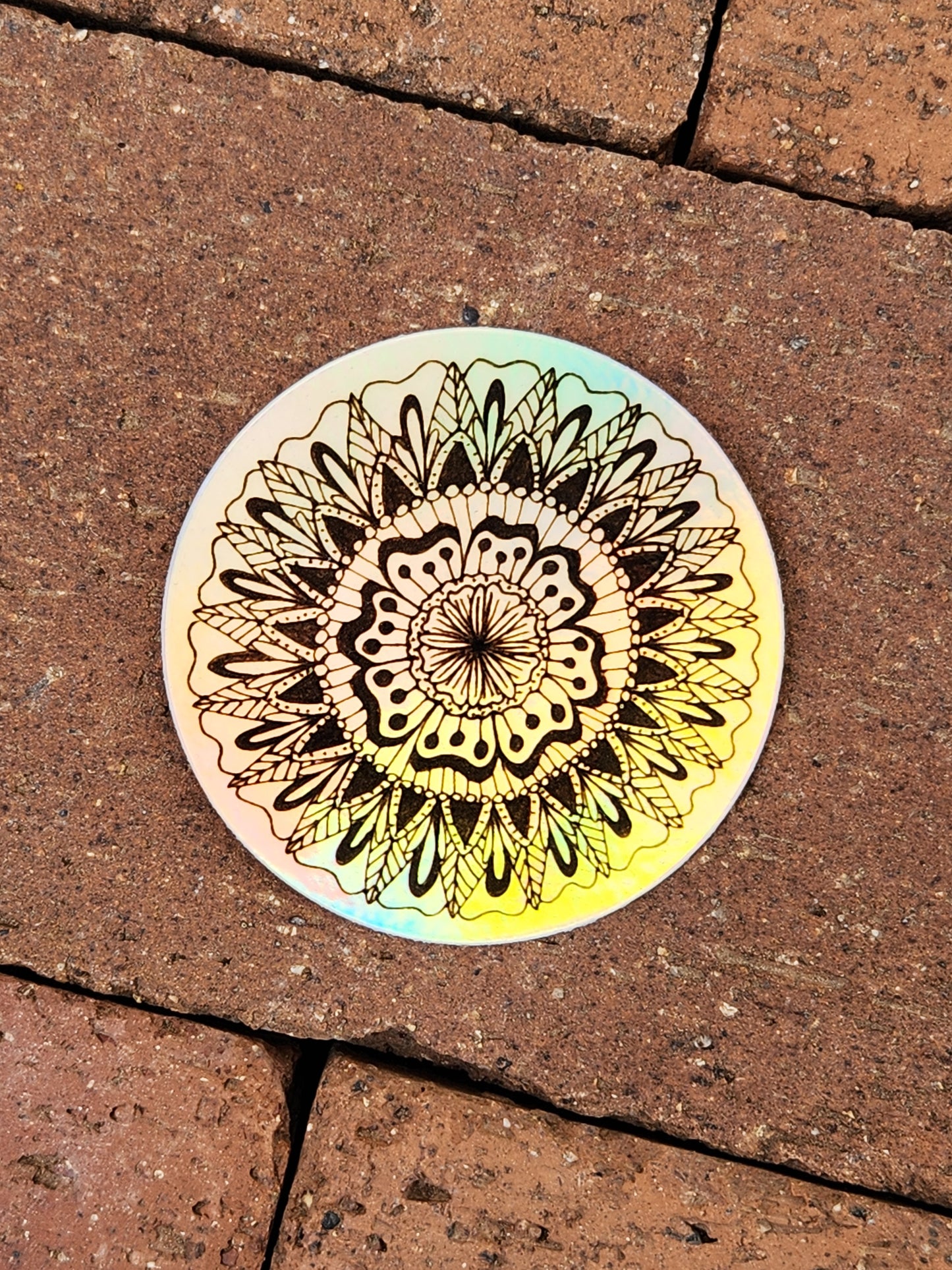Holographic Mandala Sticker