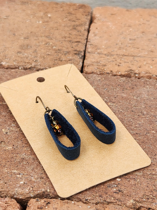 Loopy Days Leather Earrings
