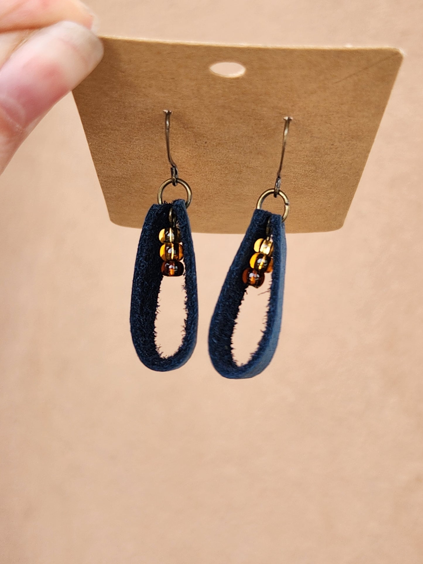 Loopy Days Leather Earrings
