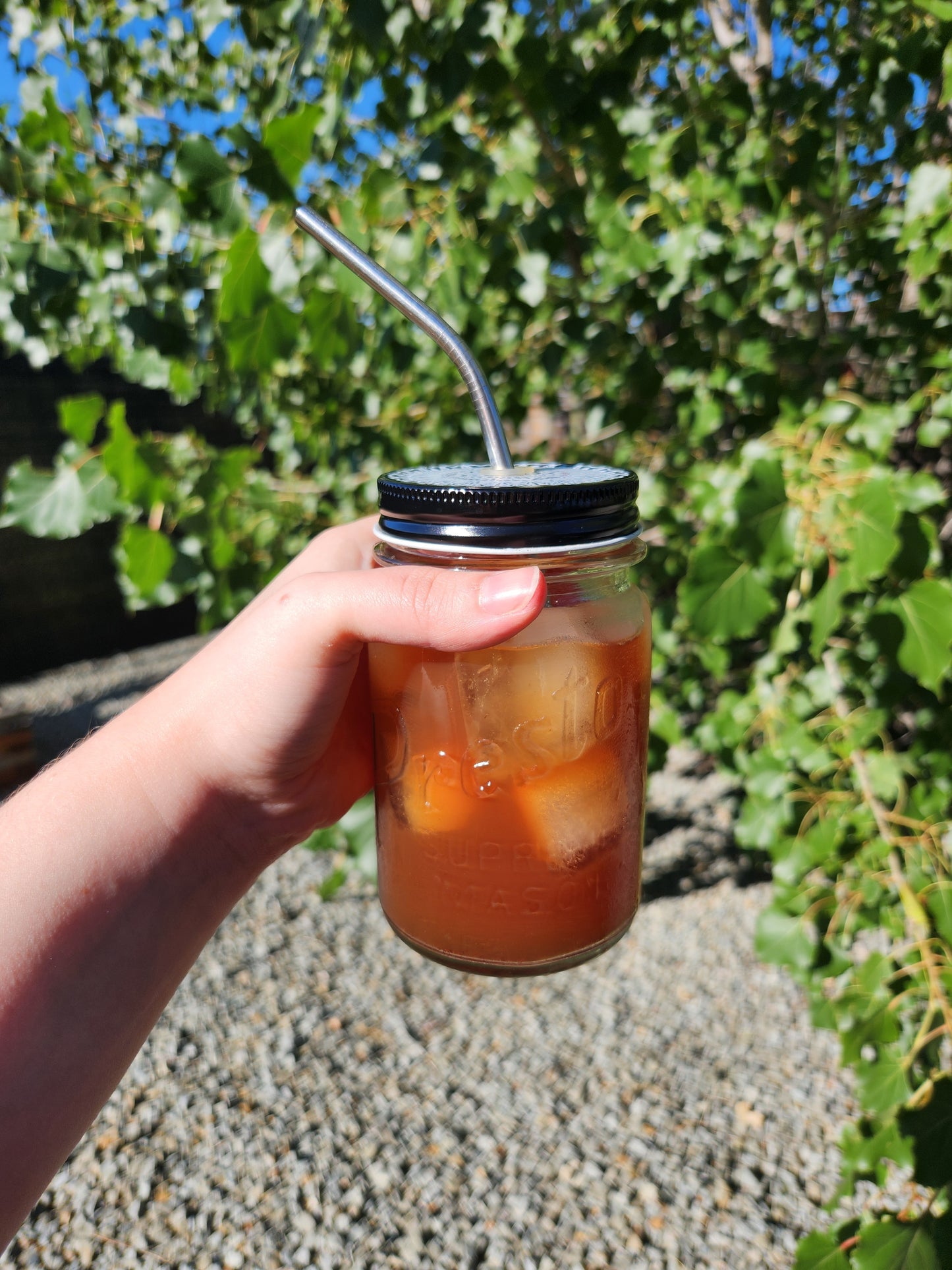 Mason Jar Straw Lid - Mandala