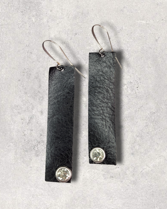 Black Tie Earrings