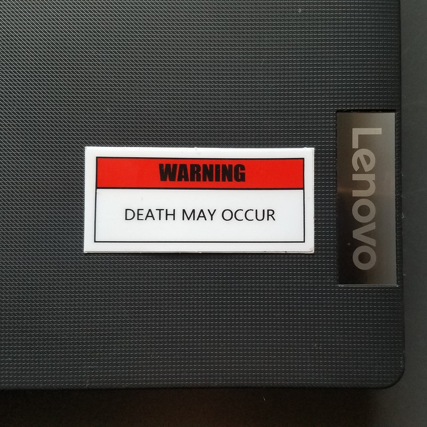 Warning Death May Occur Sticker